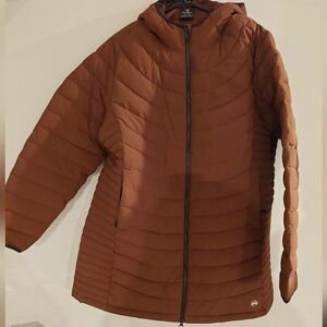 Wind River Burnt Orange Puffer Jacket